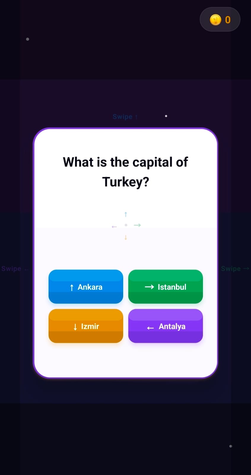 Swipe Quiz